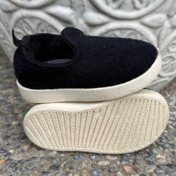 Allbirds toddler size 5 wool lounger black white slip on tennis shoes baby kid - Picture 2 of 6